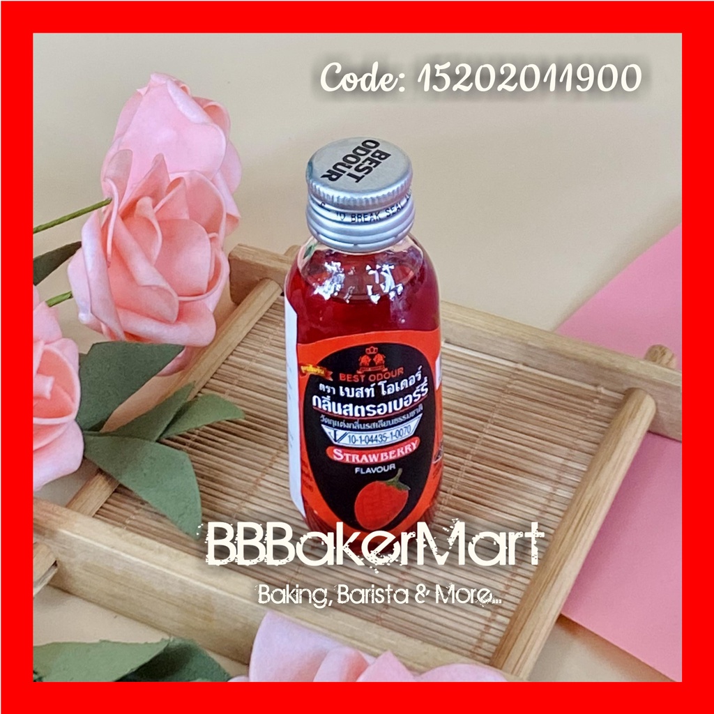 Hương mùi DÂU STRAWBERRY Best Odour Thái Lan - Chai 30ml