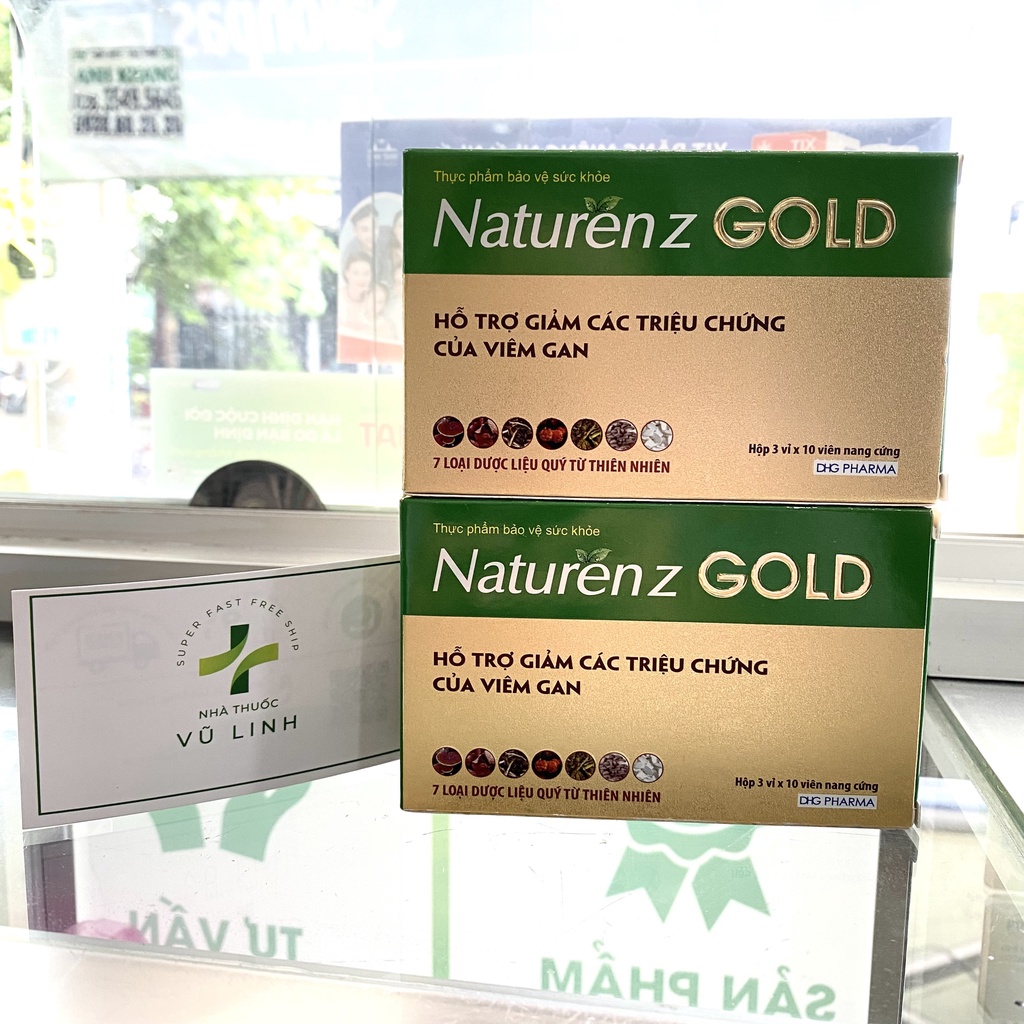 Naturenz Gold (DHG Pharma Dược Hậu Giang) Hộp 30 viên - Giúp mát gan, thanh nhiệt, giải độc, tăng cường chức năng gan