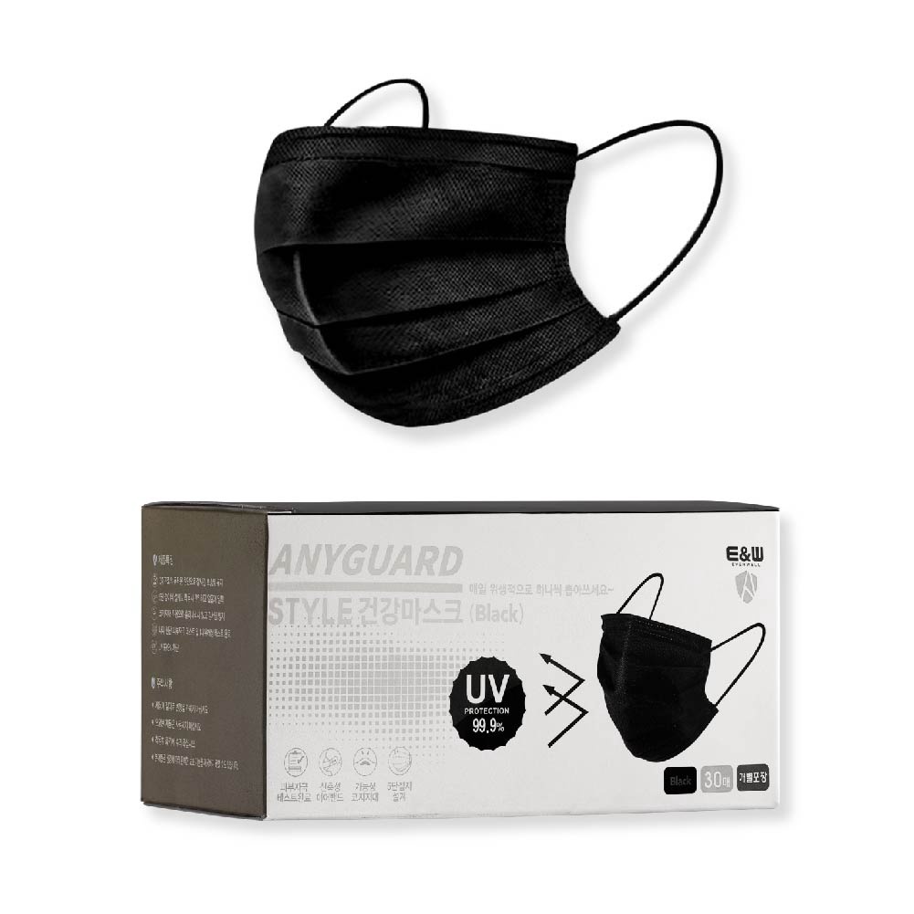 KHẨU TRANG ANYGUARD BLACK MASK (HỘP 30 CHIẾC)