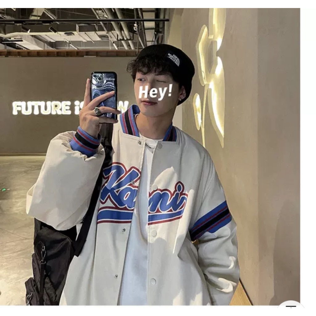 ÁO in chứ KAMI cực chất form rộng unisex cho cả nam nữ