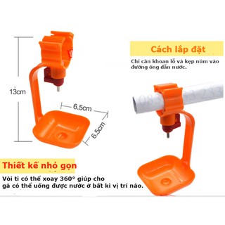 Núm Uống Cho Gà 1 Quai Bộ 10 Núm