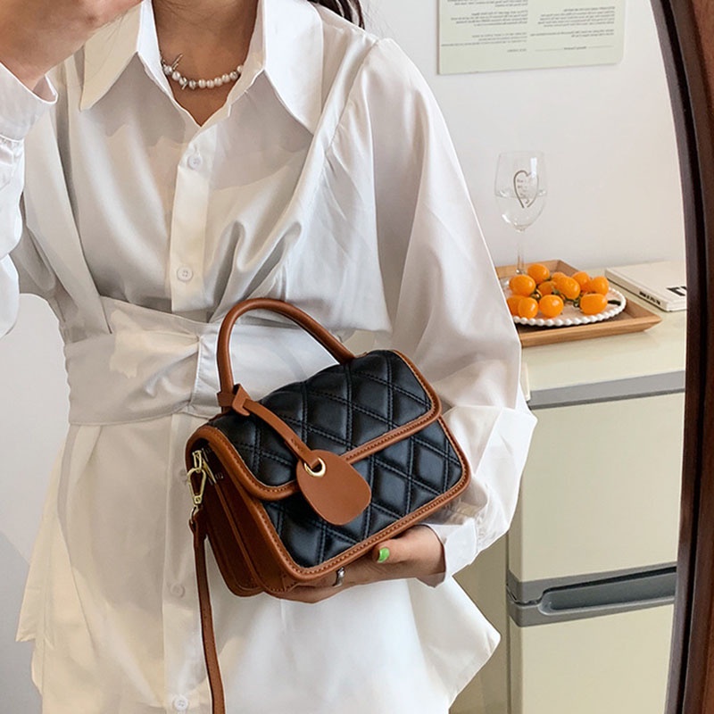 Túi đeo vai IELGY hình vuông cỡ nhỏ phong cách thời trang cho nữ