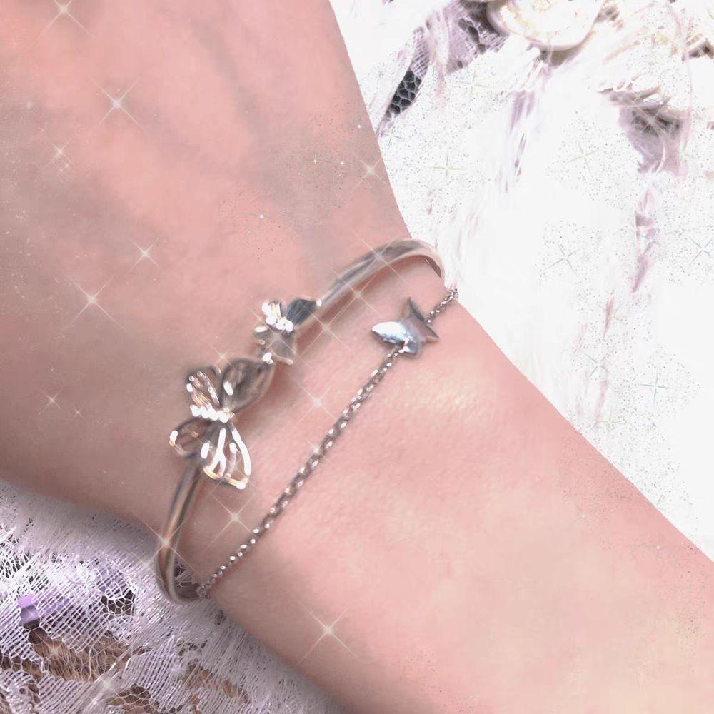 Vòng Tay VANES1 Hai Lớp Mặt Hình Bướm Thời Trang Cổ Điển Cho Nữ