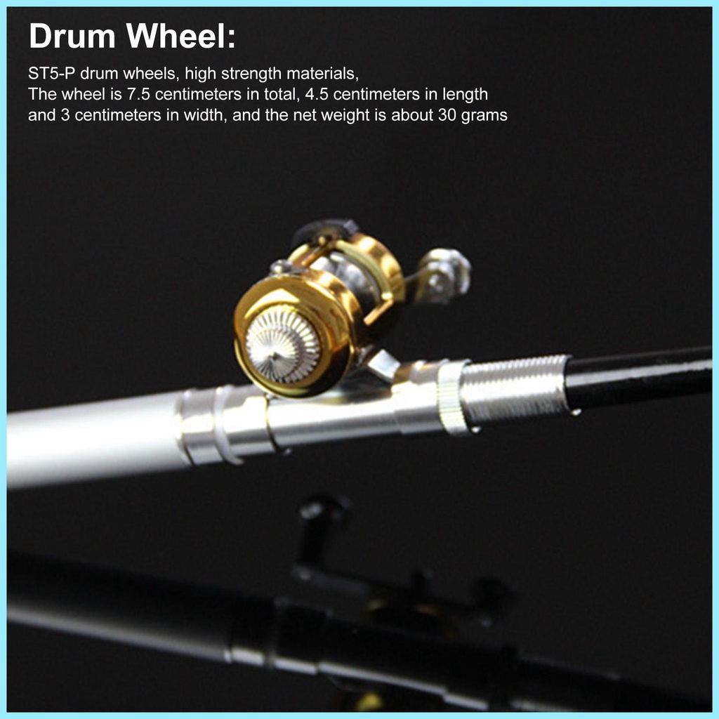 Bộ Cần Câu Cá Mini Hình Cây Bút Bỏ Túi Siêu Bền Tiện Dụng