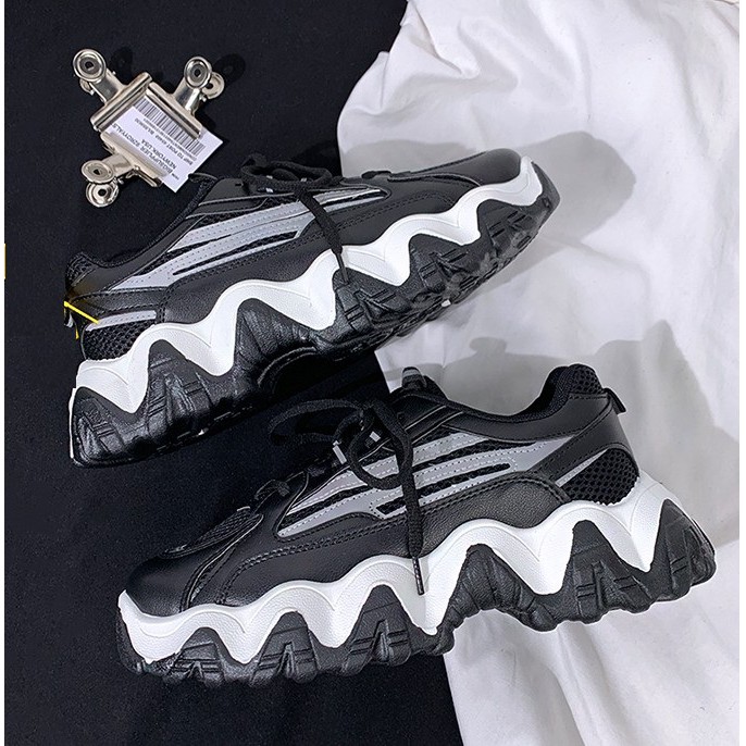 Giày Thể Thao Nam Cao Cấp Chính Hãng- giày Sneakers Nam Đế Cuộn Sóng Tăng Chiều Cao AVI- 345 | BigBuy360 - bigbuy360.vn