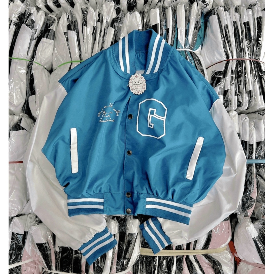 Áo Khoác Bomber Nữ Form Lửng Phối Màu In Chữ G Cực Xinh Mẫu Mới Cực HOT -  CLITUS FASHION