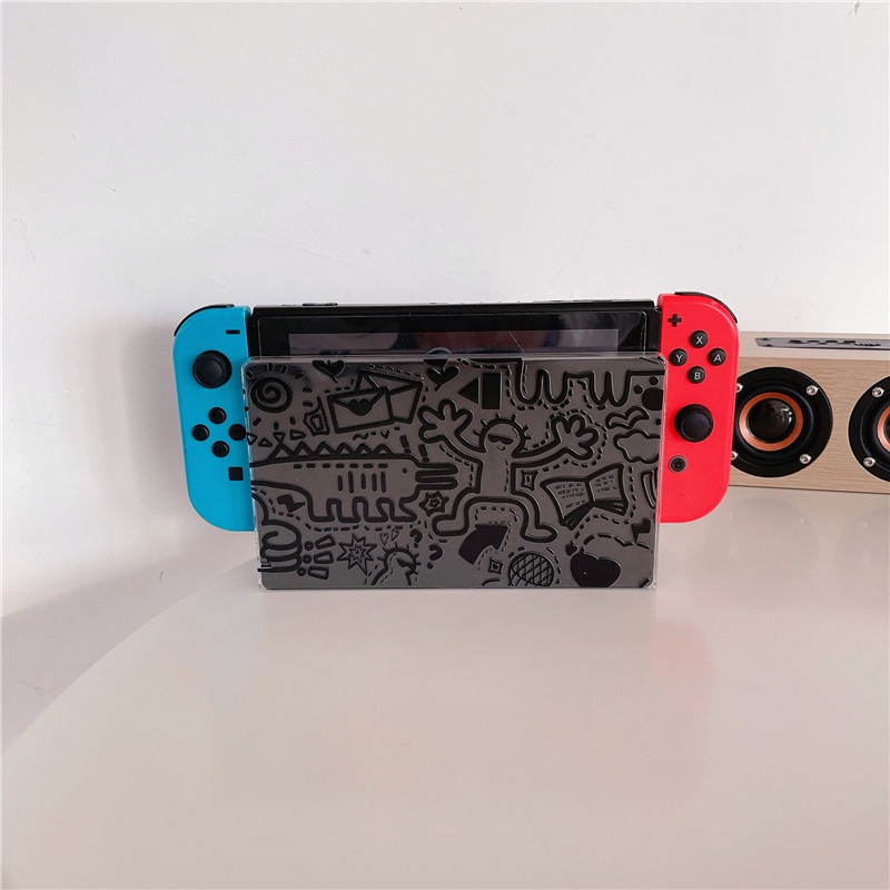 Ốp Bảo Vệ Máy Chơi Game Nintendo Switch V1 / V2 Hình Kỳ Lân Cầu Vồng Xinh Xắn