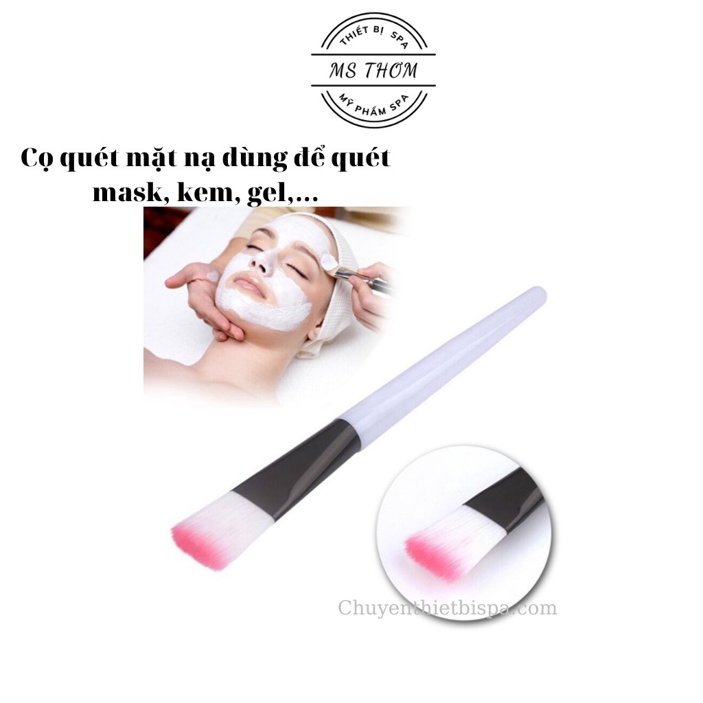 Cọ quét mặt nạ cán nhựa, quét mask, trang điểm, đắp mặt nạ chuyên dùng trong spa/thẩm mỹ viện/cá nhân