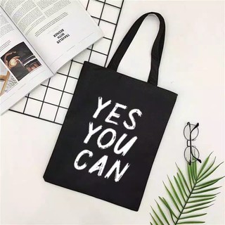 [CÓ KHÓA]  Túi vải tote bag canvas Hàn Quốc