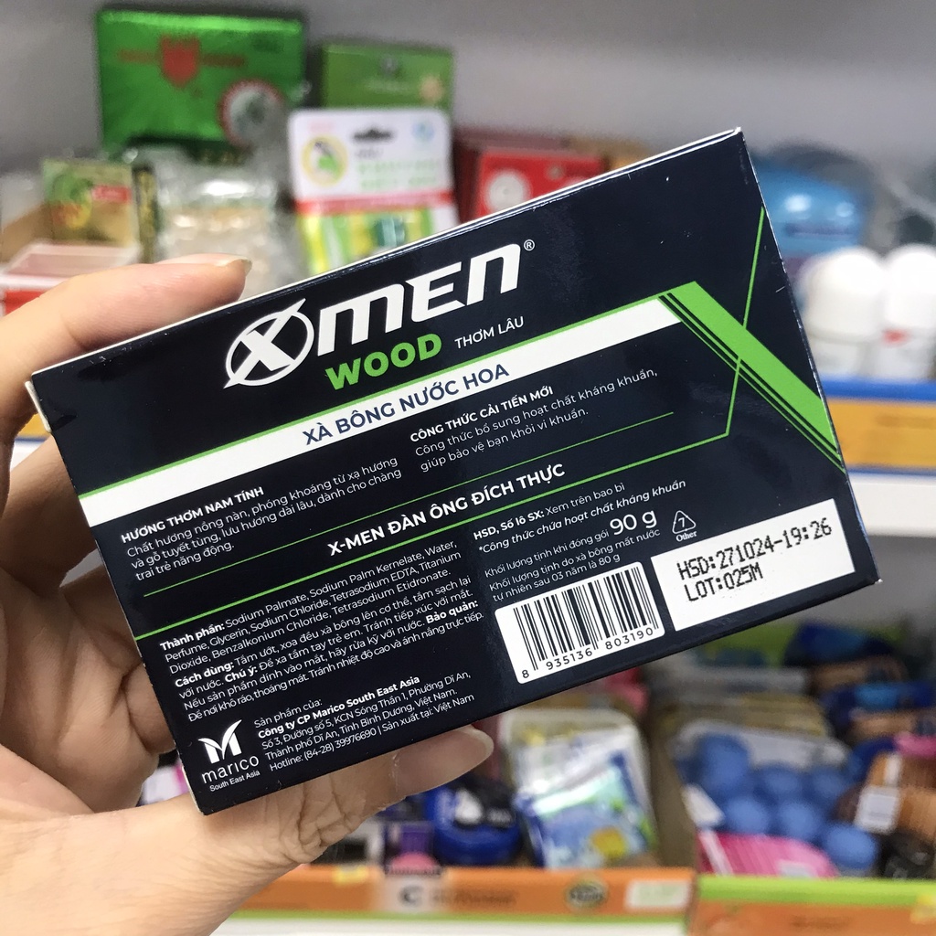 Xà bông cục X men - sà bông tắm nam Xmen 90g