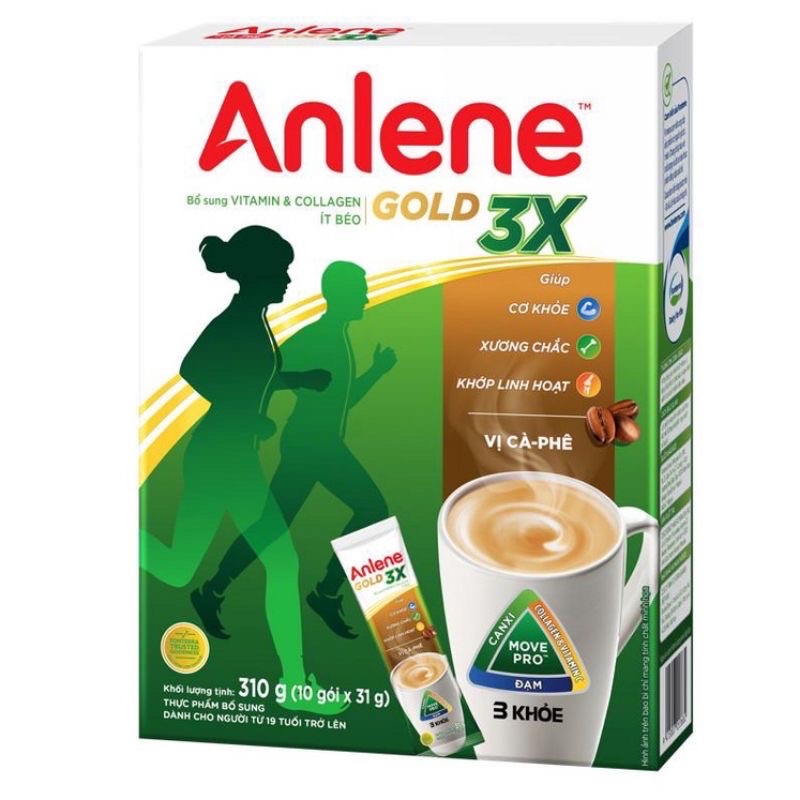 Sữa bột Anlene cafe hộp 310g chính hãng