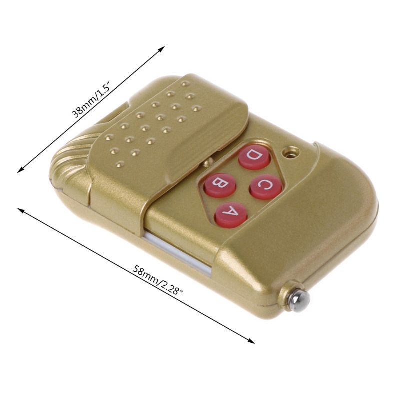 Bộ điều khiển từ xa 4 kênh không dây 315/433Mhz chuyên dụng