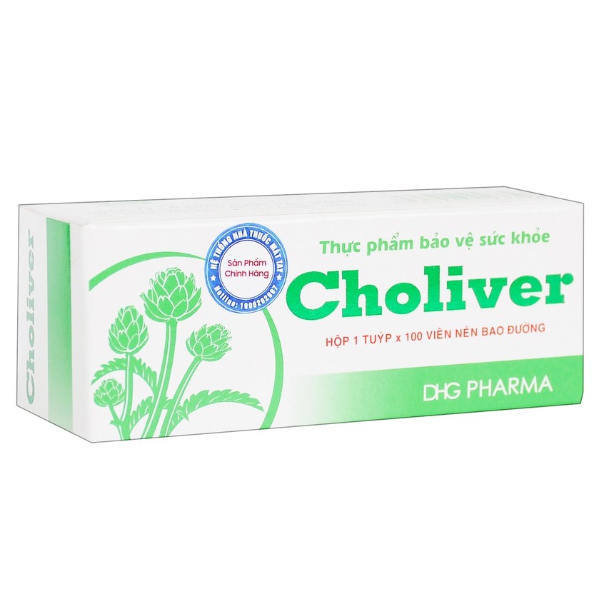 Choliver - DHG Pharma - Hộp 100 Viên - Hỗ Trợ Thông Mật, Lợi Gan, Bảo Vệ Gan