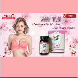 Viên uống Đào Thi - vòng 1 to tròn quyến rũ hộp 40 viên