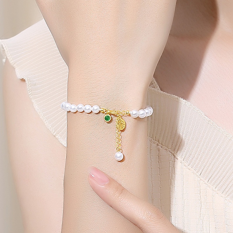 Vòng tay Fu phong cách retro sang trọng nhẹ nhàng cho học sinh nữ