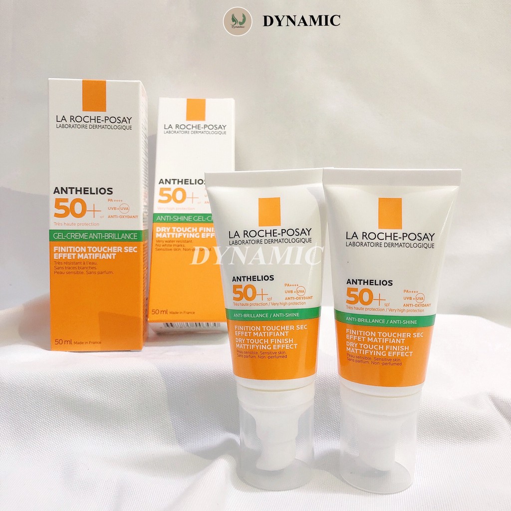 Kem chống nắng La roche-posay anthelios anti-shine gel-cream dry touch 50ml dành cho da dầu nhạy cảm