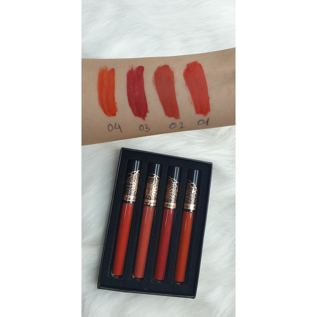 Set 4 Son Kem Lì Lâu Trôi DAISHIAO MATTE cô gái rồng cực hot | BigBuy360 - bigbuy360.vn