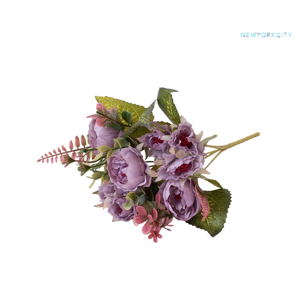 Ny-thiết Kế Hoạch Hoa Mẫu Đơn Giả Bằng Lụa Nhiều Đầu Tươi Tắn Đẹp Mắt DIY