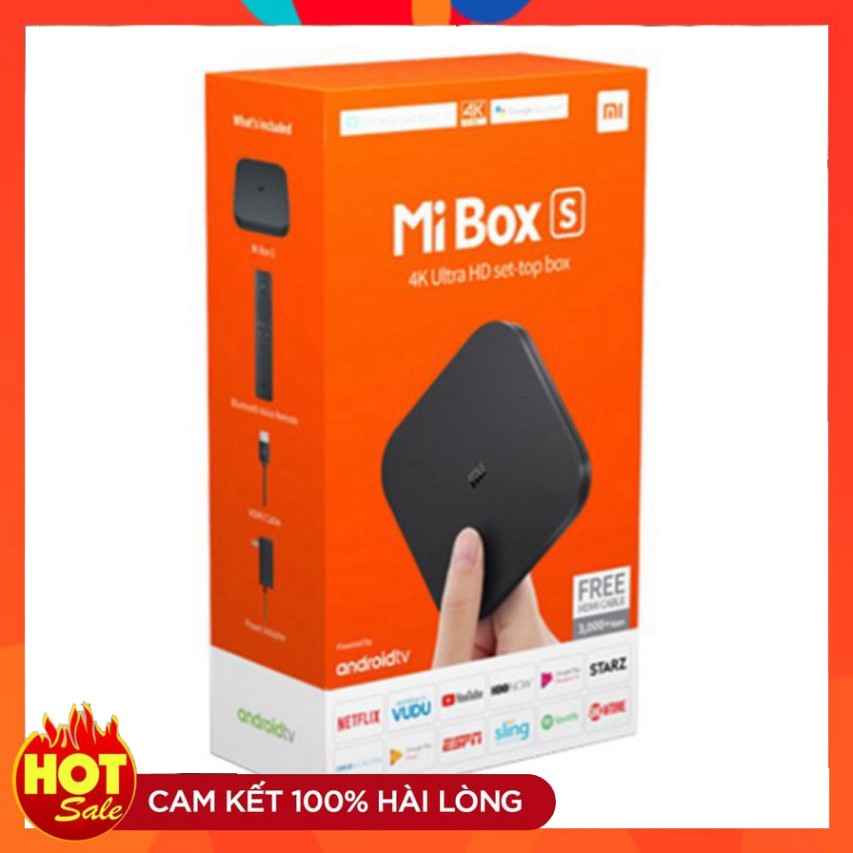 GIẢM SÂU Android Tivi Box Xiaomi Mibox S - Hàng Digiworld phân phối chính hãng GIẢM SÂU