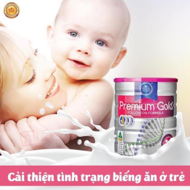 Sữa Bột Hoàng Gia Úc Premium Gold Số 2 Bổ Sung Vitamin, Khoáng Chất Cho Trẻ Royal AUSNZ 900g