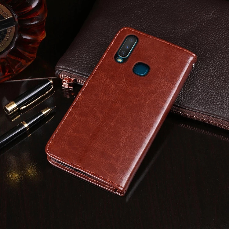 Bao da điện thoại nắp gập kèm ví đựng thẻ cho VIVO Y12 Y17 Y15 Y15S 2019 2020 Y3 Y3S