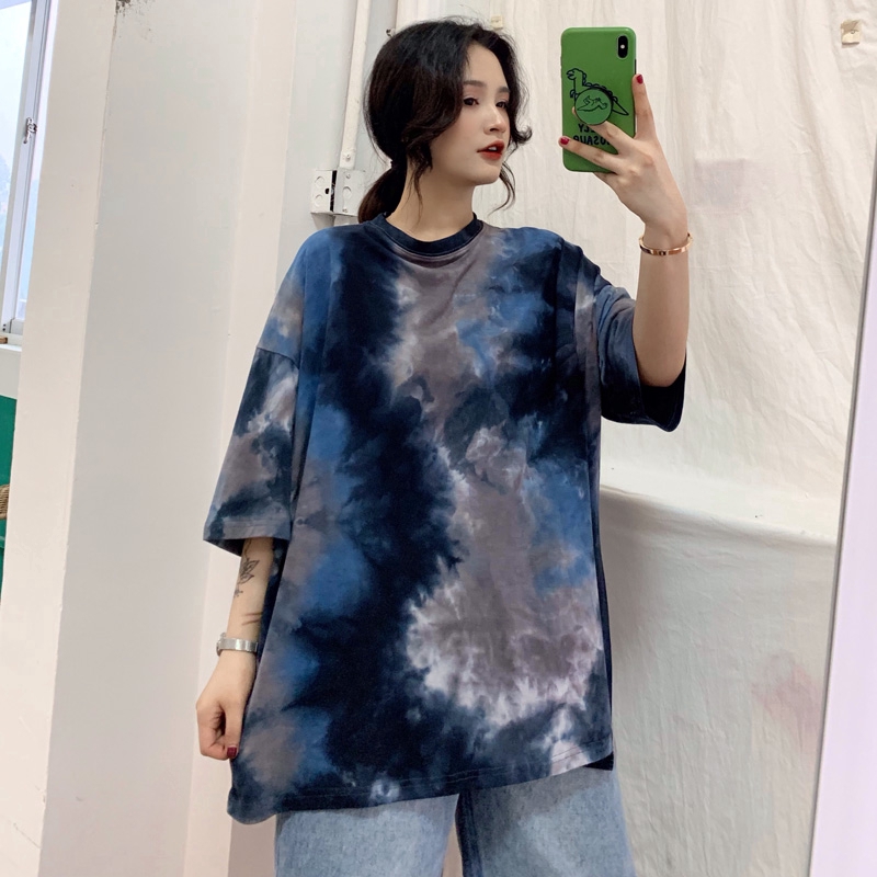Áo thun nữ tay ngắn dáng rộng phong cách mùa hè