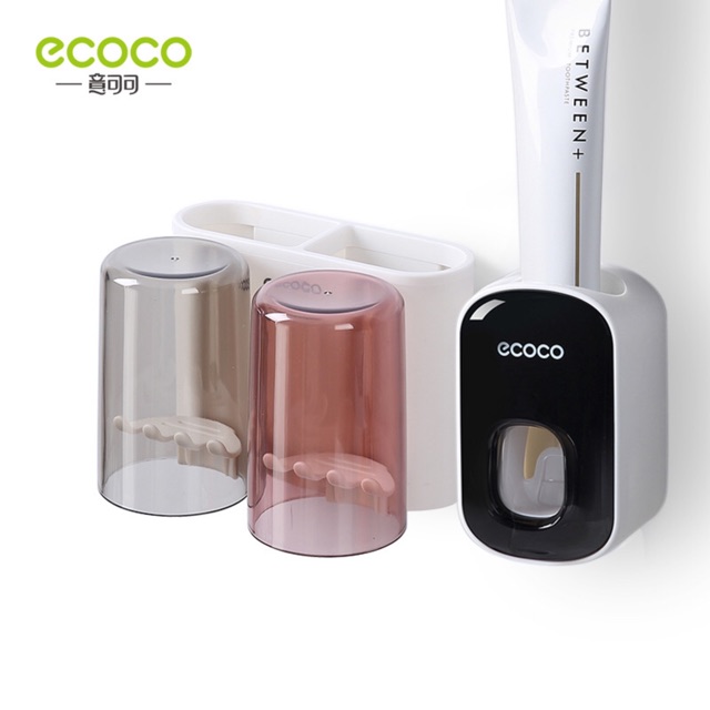 COMBO KỆ ĐỰNG ĐỒ PHÒNG TẮM ECOCO TẶNG KÈM 2 CỐC E1925 VÀ 1 NHẢ KEM ĐÁNH RĂNG ECOCO CAO CẤP