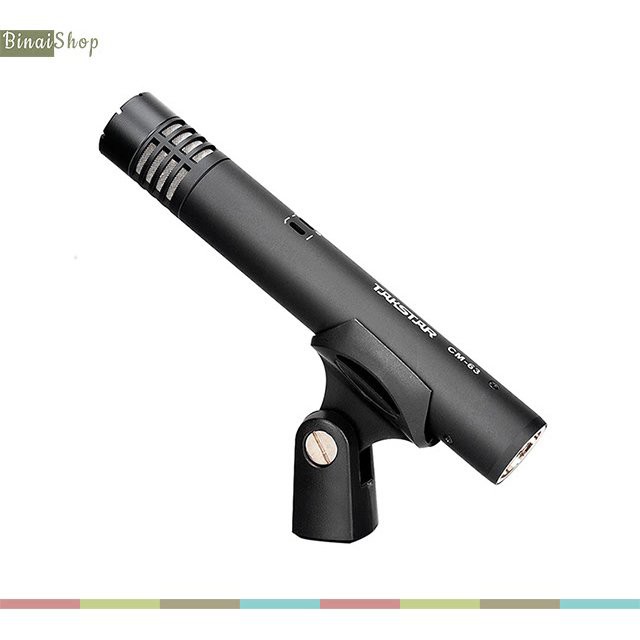 Micro Condenser 48v Cho Nhạc Cụ takstar CM-63 màu đen