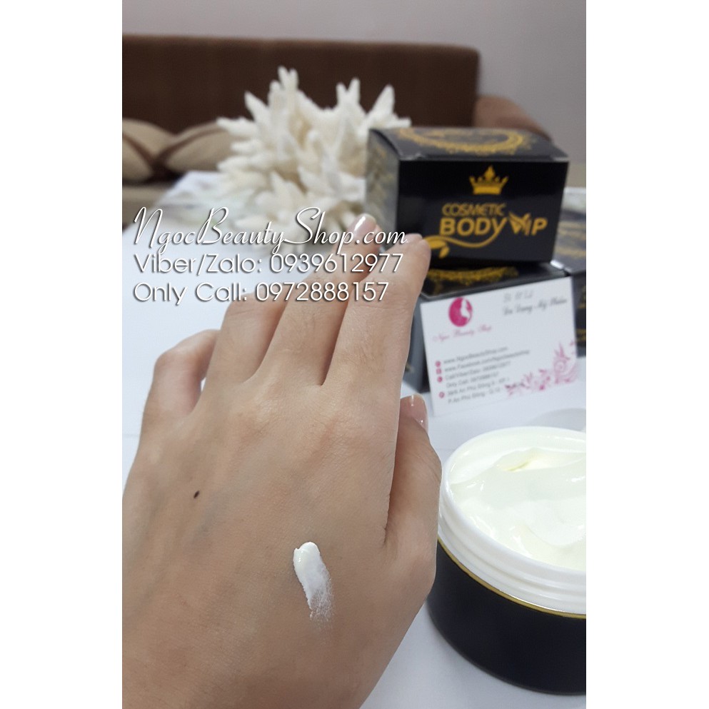 Combo 10 hũ kem Cosmetic Body Vip No1 - Kem Body Vip dưỡng trắng da toàn thân