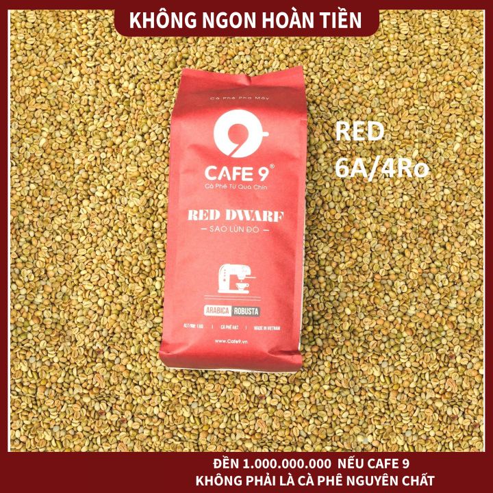 Cà Phê Pha Máy Rang Mộc RED 6A/4Ro Túi 1kg
