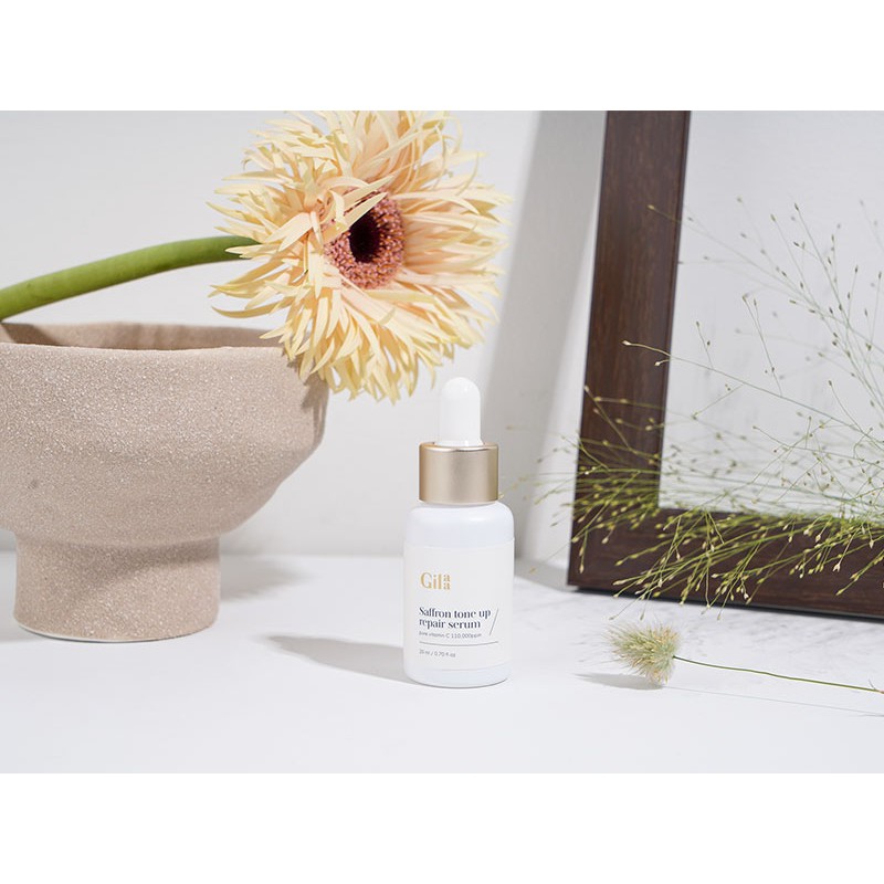 Bộ đôi Gilaa Saffron Tinh chất tươi dưỡng trắng 20ml và Kem dưỡng ban ngày 40ml | BigBuy360 - bigbuy360.vn