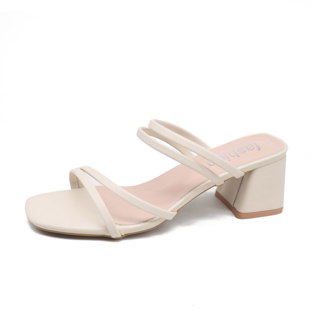 【freeship6/6】Sandal Cao Gót 7p Cao Cấp Thời Trang màu kem+đen+nude