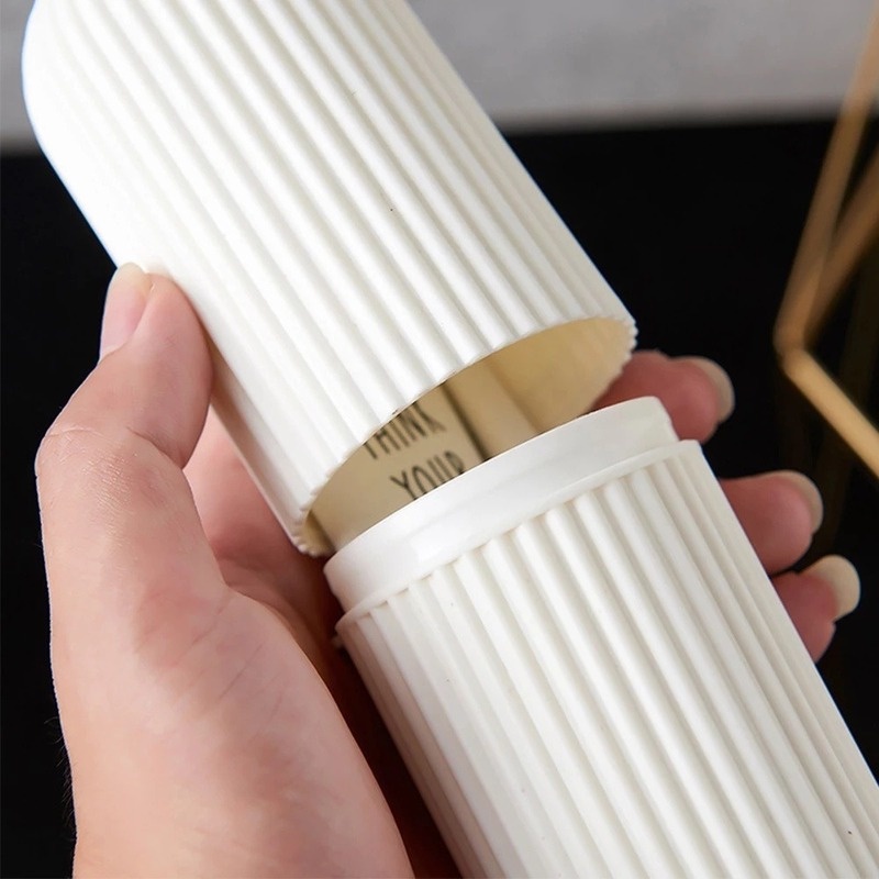 Hộp Bàn Chải đánh Răng Du Lịch Cốc Rửa Di động Nhựa đơn Giản Bàn Chải đánh Răng Cốc
