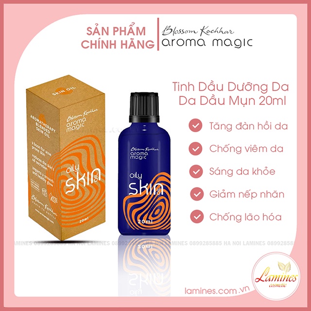 Dầu Dưỡng Da Cho Da Dầu Aromamagic Se Lỗ Chân Lông | Aroma Magic Oily Skin Oil 20ml