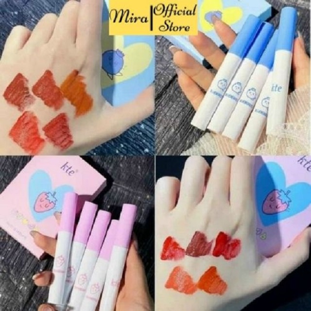 Set Son Kem Lì KTE Fluffy Matte Lip Glaze HÀNG CHÍNH HÃNG Miraa shop