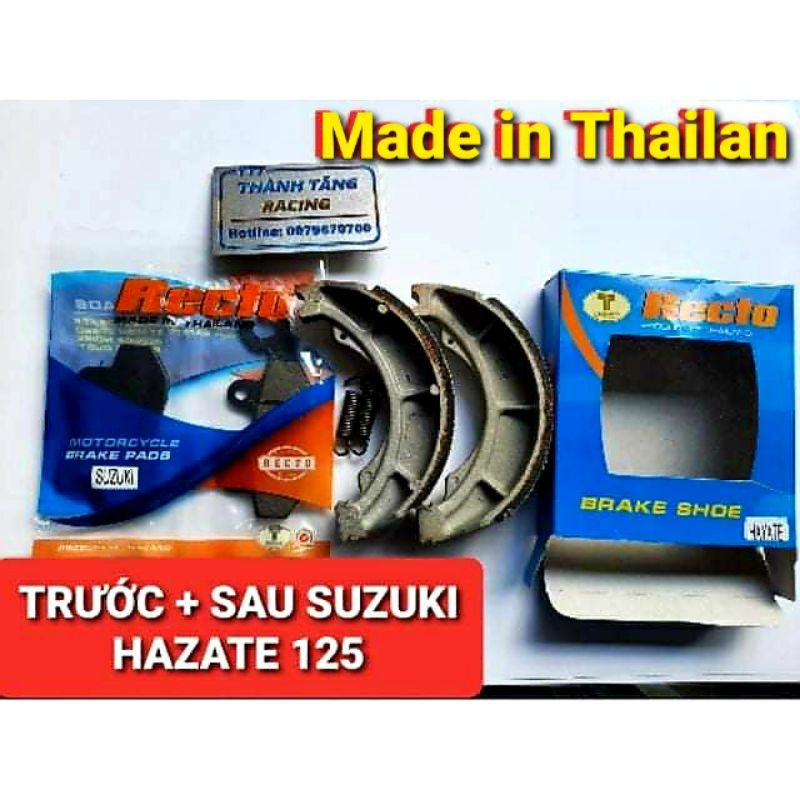 BỐ THẮNG TRƯỚC SAU SUZUKI HAZATE RECTO THAILAN CHÍNH HÃNG