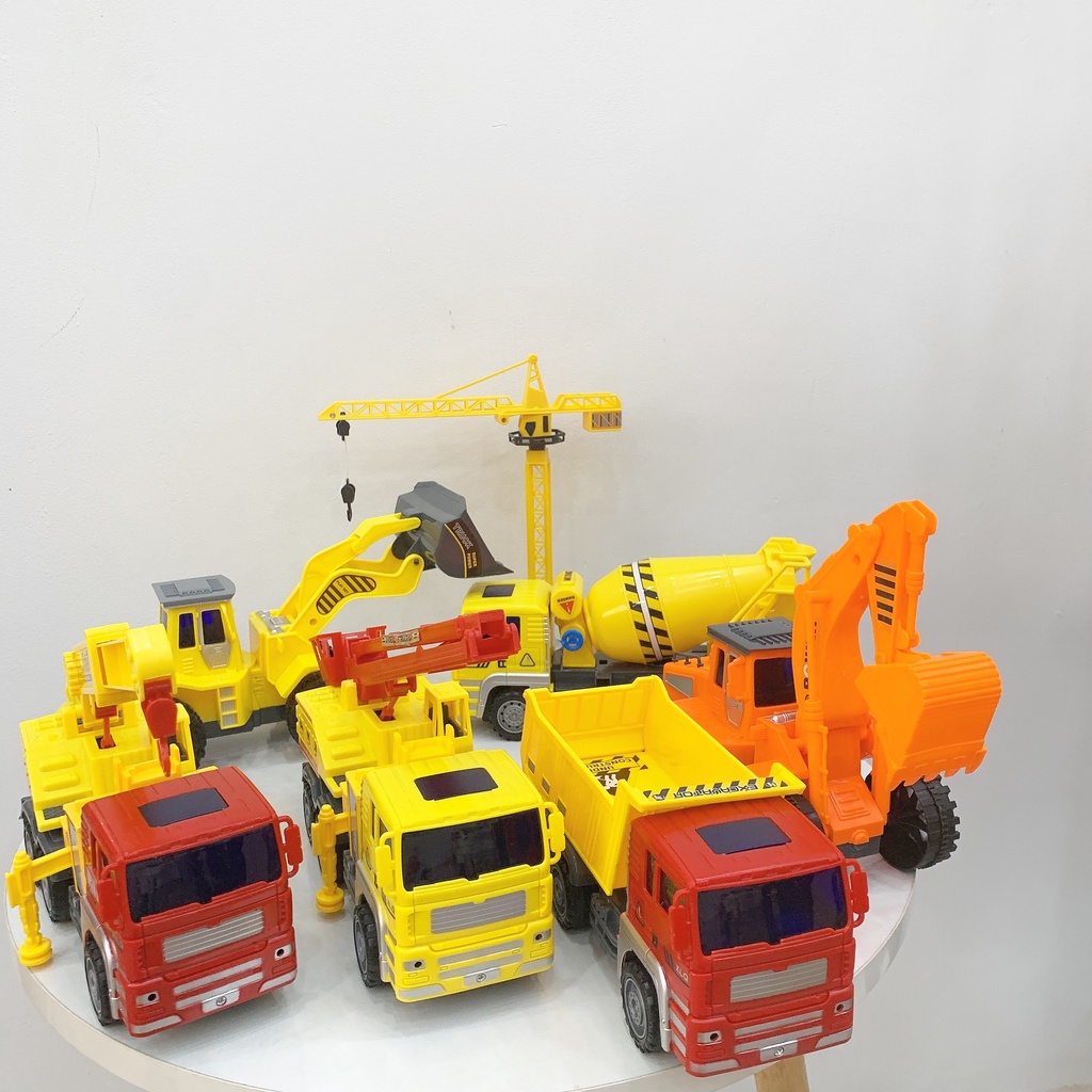 Đồ chơi ô tô cho bé, mô hình xe xây dựng cỡ lớn,xe chạy đà