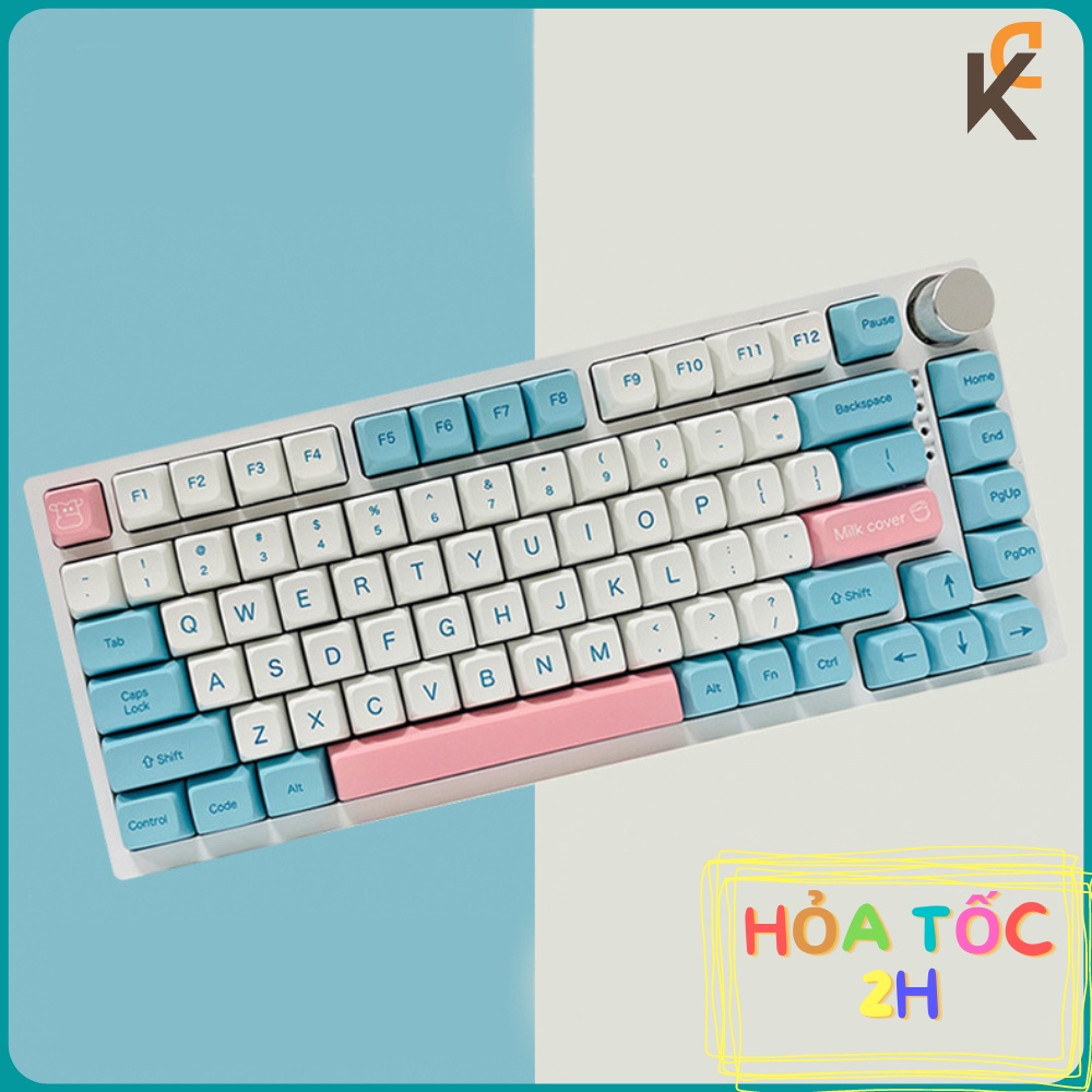 Keycap Milk Cover PBT XDA Dành Cho Bàn phím Cơ