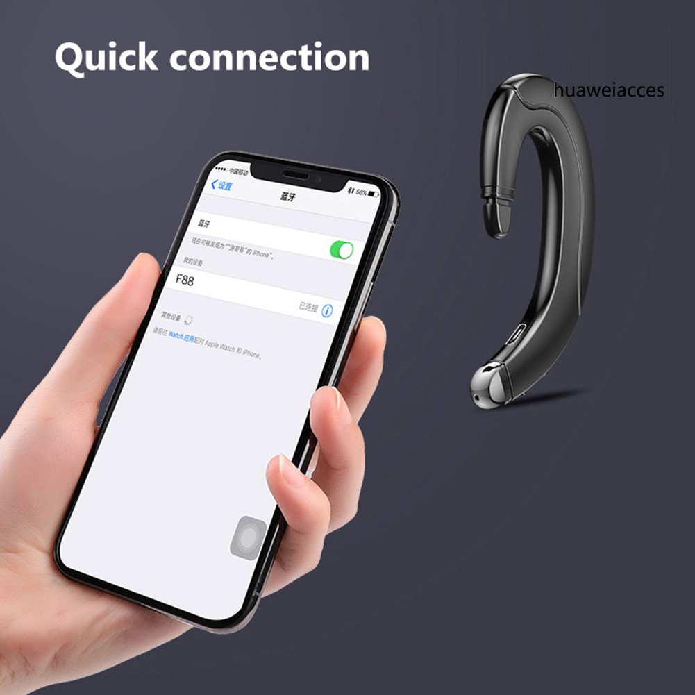 1 Tai Nghe Bluetooth Thể Thao Móc Vành Tai Không Dây F88