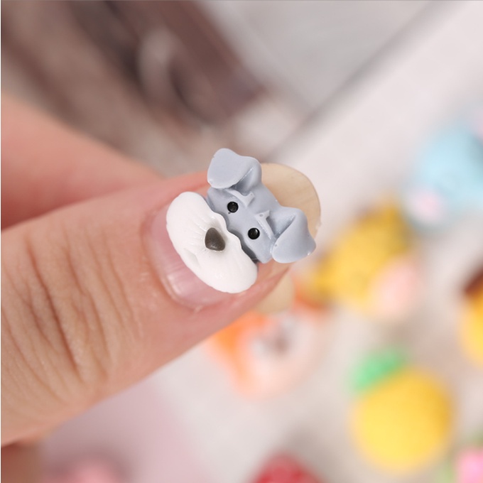 Mẫu charm thú nhỏ và các cây hoa xinh xắn cho các bạn trang trí vỏ ốp điện thoại, dán Jibbitz, kẹp tóc, DIY