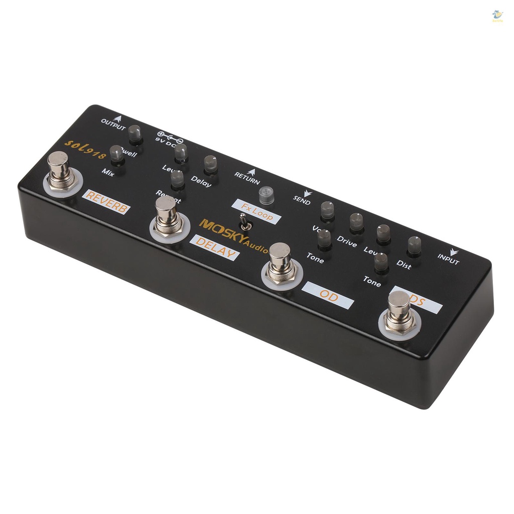 Pê Đan Điều Chỉnh Hiệu Ứng Đa Hiệu Ứng 5 Trong 1 MOSKY Audio SOL918 Cho Đàn Guitar