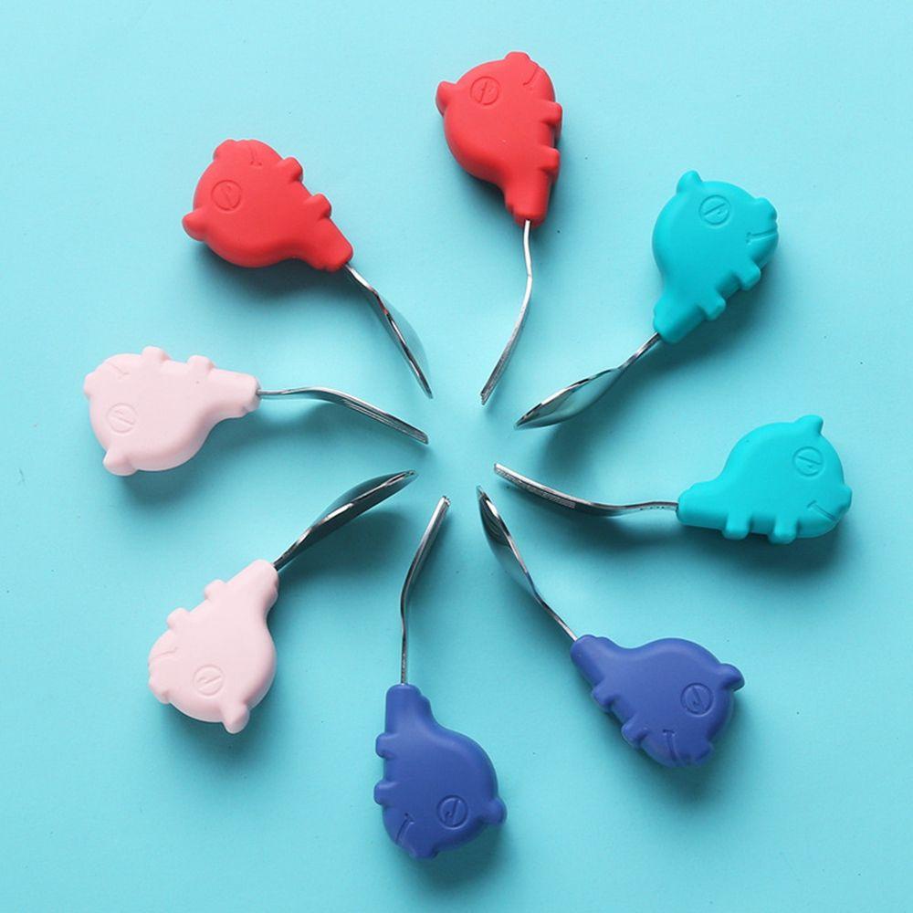 JARRED Bộ Muỗng Nĩa Tập Ăn Họa Tiết Hoạt Hình Cho Bé