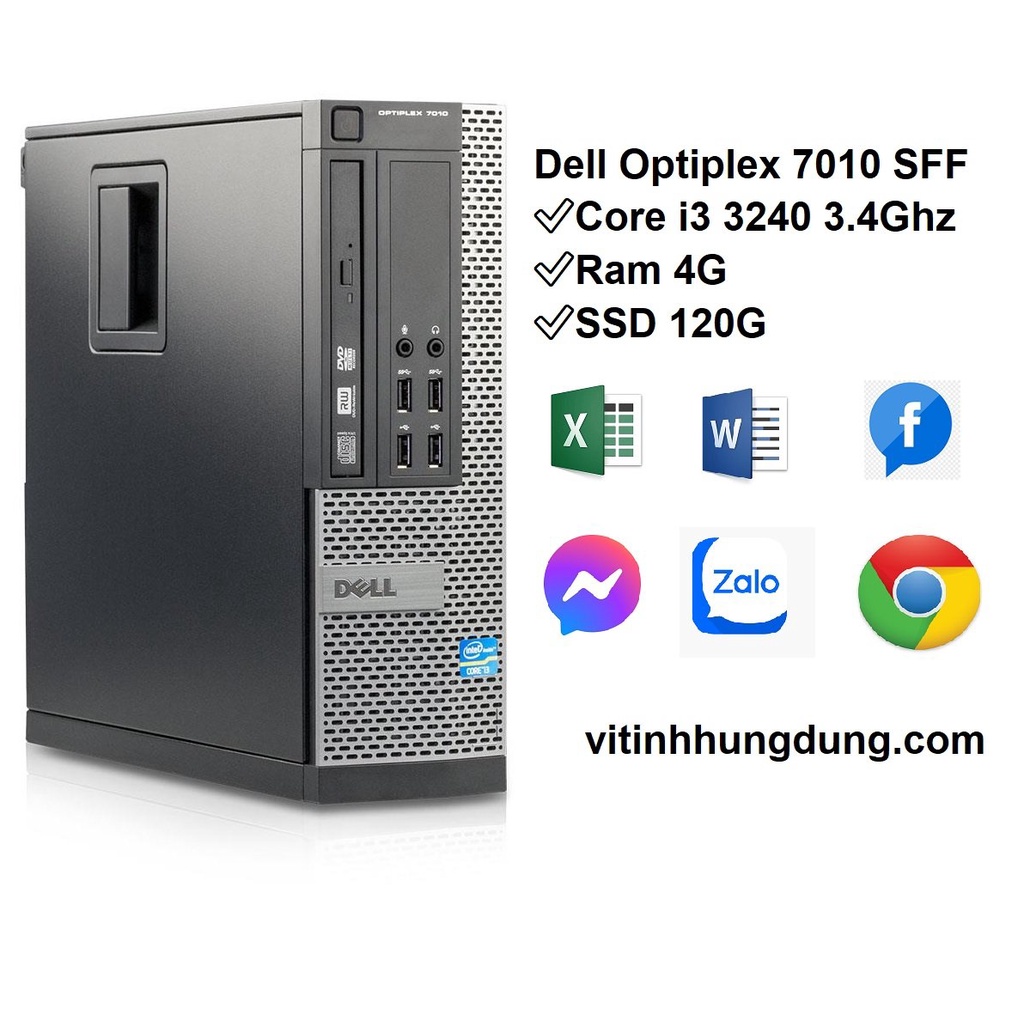 Máy đồng bộ Dell 3010 / 7010 / 9010 SFF, case máy tính đồng bộ dell 3010/7010/9010 sff