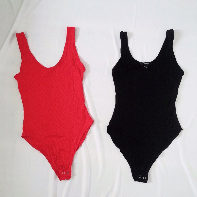 Áo bodysuit sát nách 1 mảnh chất thun gân co giãn đa chiều | BigBuy360 - bigbuy360.vn