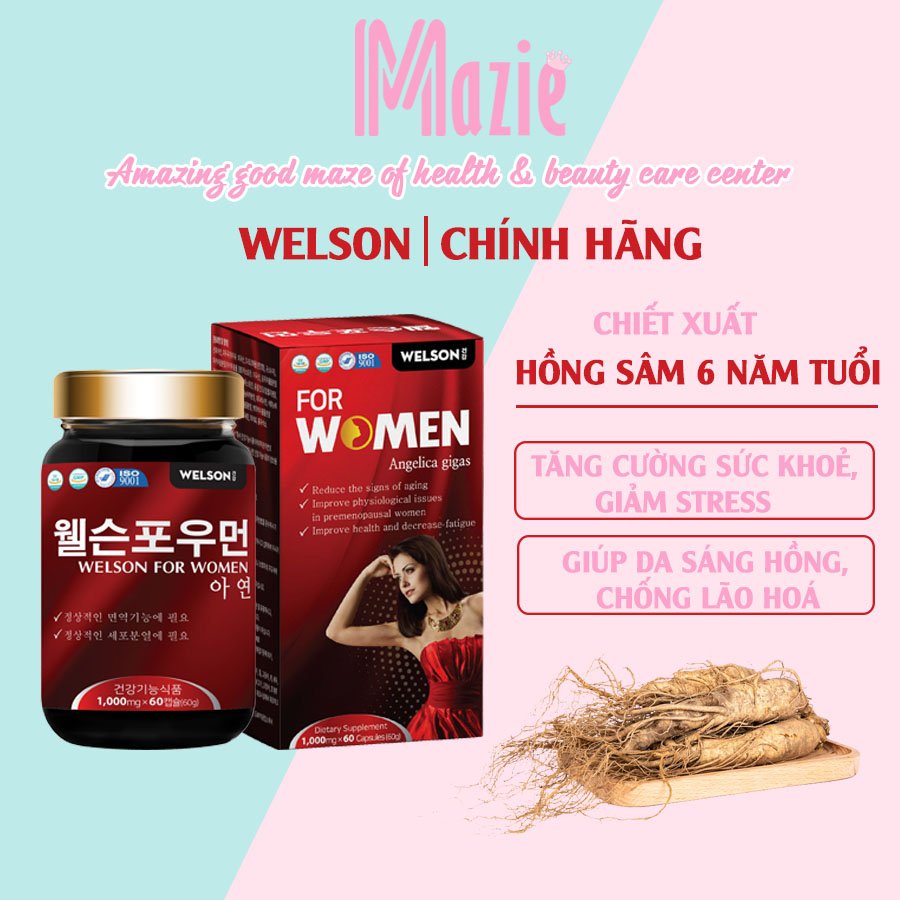 Nội Tiết Tố Nữ Welson for Women hộp 60 viên