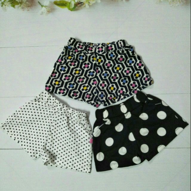 3 Quần Đùi Bé Gái Size 8-30kg Cotton