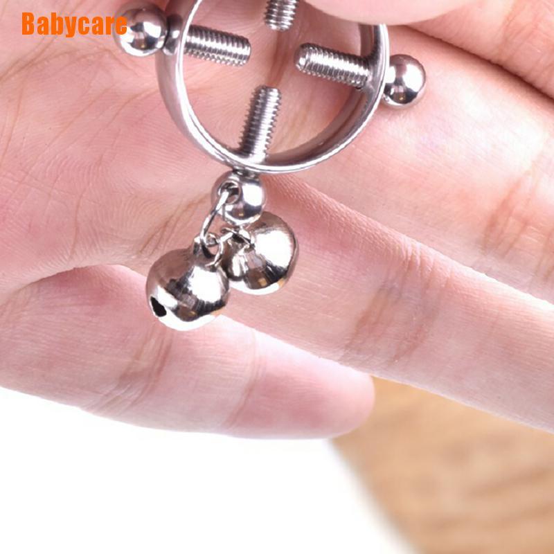 Khuyên xỏ ngực giả hình tròn không cần xỏ lỗ