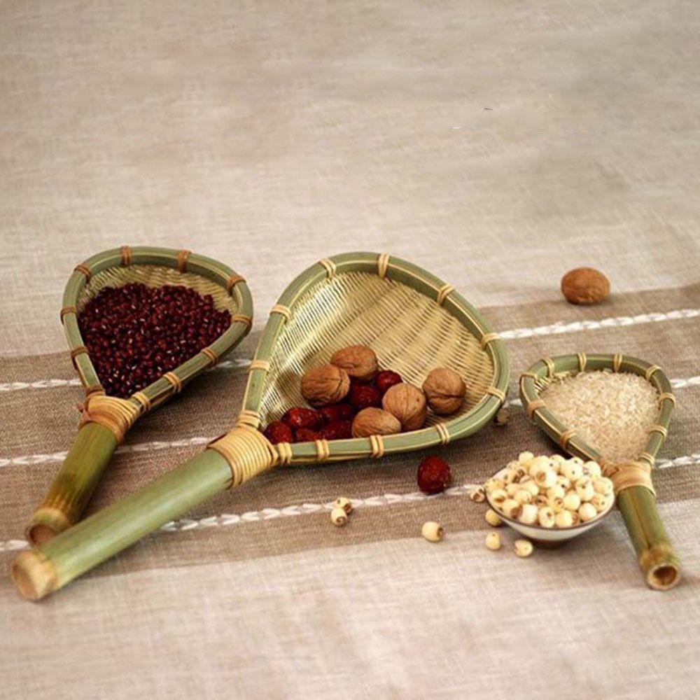 Muỗng Tre Tự Nhiên Múc Thức Ăn Ráo Nước Tiện Dụng