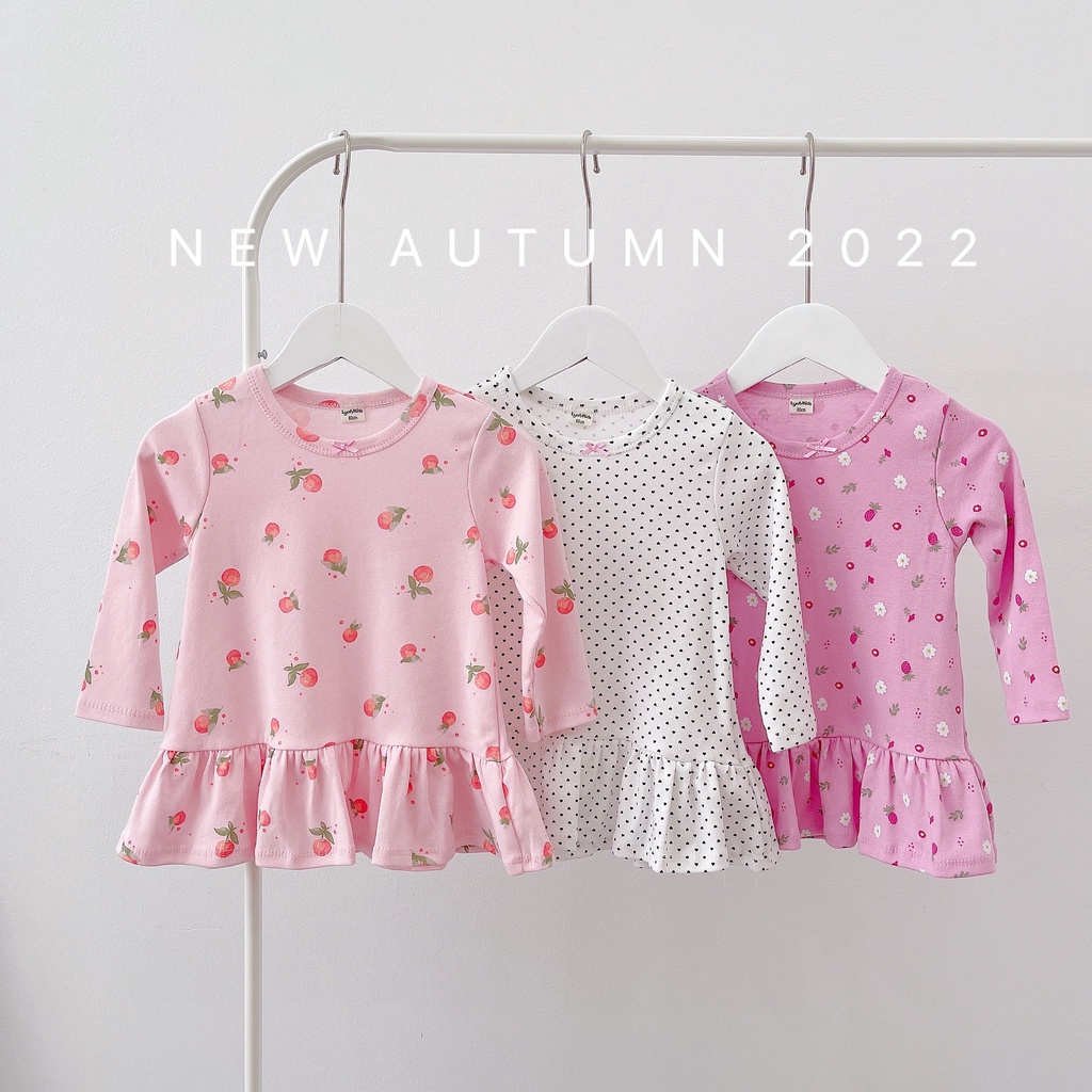 SET 3 VÁY ĐUÔI CÁ DÀI TAY CHO BÉ