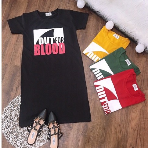 Đầm THUN THÁI xẻ tà (bao chất đẹp) | BigBuy360 - bigbuy360.vn